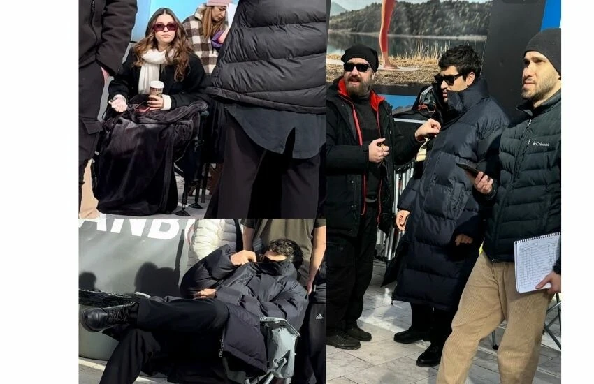 Afra Saraçoğlu ve Mert Ramazan Demir, yoğun set temposuna yenik düştü