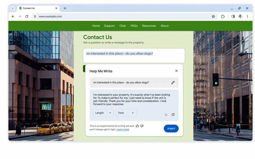 Google, Chrome için yapay zeka dahil olmak üzere yepyeni özellikler ekledi