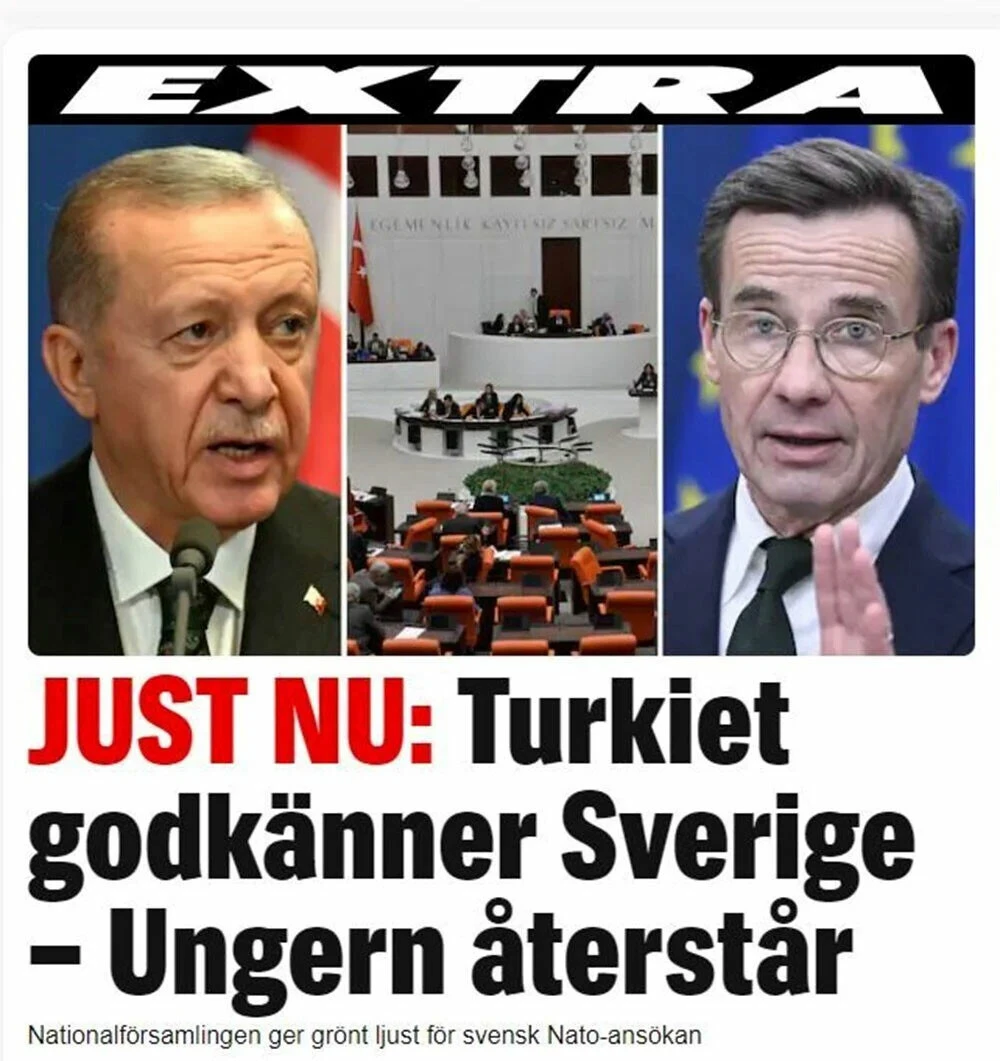 TBMM'nin İsveç kararı dünya basınında