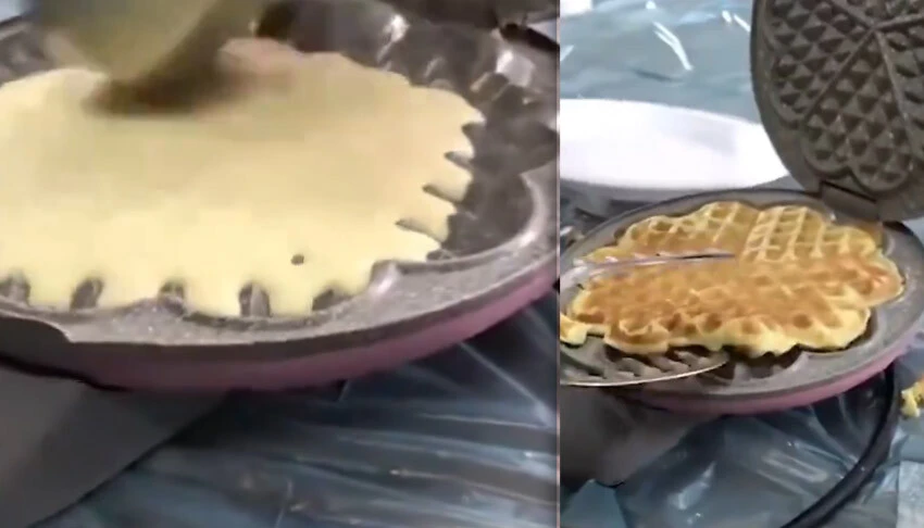 Koca yürekli öğretmenler! Hiç waffle yemeyen öğrencilerine waffle hazırladı