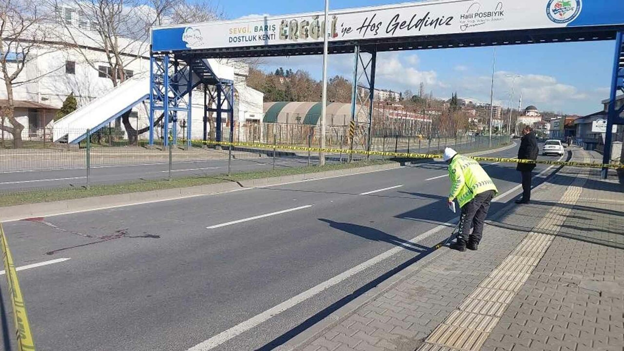 Üst geçidi kullanmayınca canından oldu