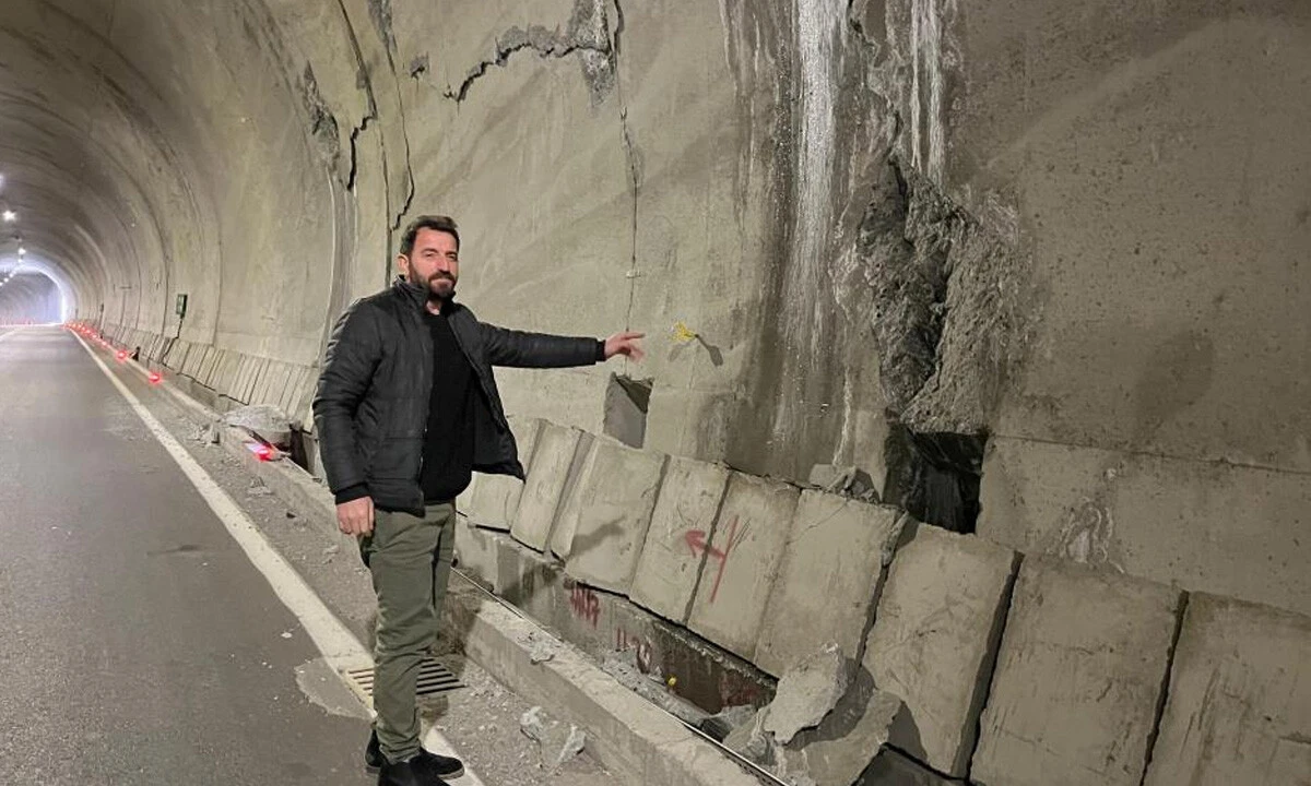 Sürücüler diken üstünde: Artvin'deki tünelden tedirgin eden görüntüler