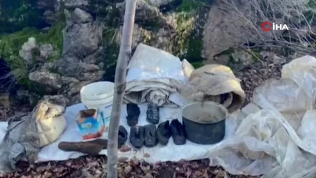 Diyarbakır’da terör mağarasında bulunan patlayıcı böyle infilak ettirildi