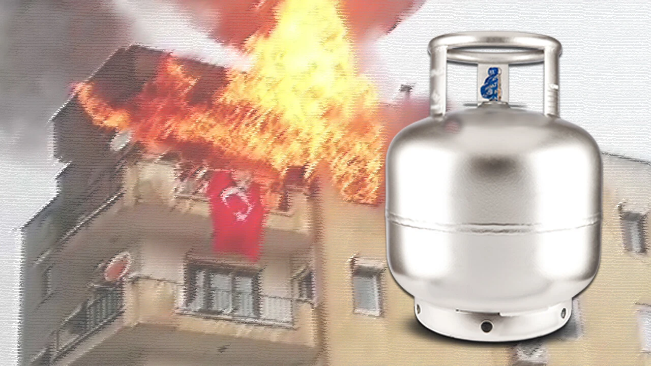 Zamlanan tüpte kaçak gaz tehlikesi: Bomba gibi patlayabiliyor!