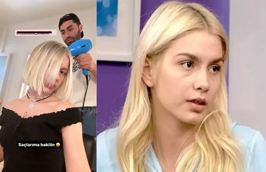 İmaj tazeleyen Aleyna Tilki, saçlarını kısacık kestirdi