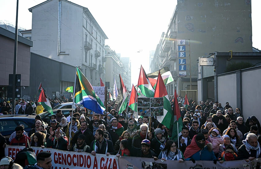 Eylemciler yasak dinlemedi! Dünyada Filistin'e destek büyüyor
