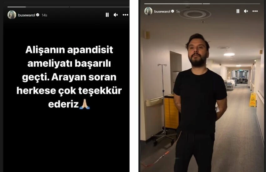 Apar topar ameliyata alınan Alişan’ın son sağlık durumunu eşi paylaştı