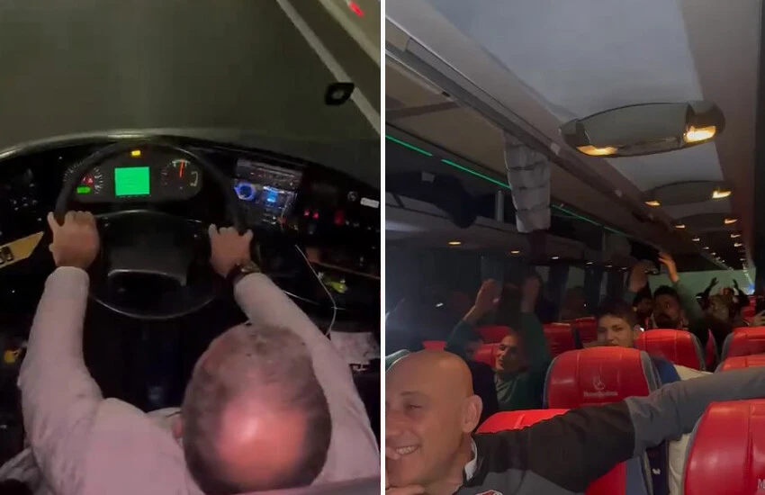 Şoför rahatsızlandı, direksiyona kulüp başkanı geçti