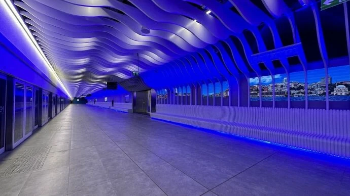 Gayrettepe'de sanat ve kültür dolu metro yolculuğu başladı!