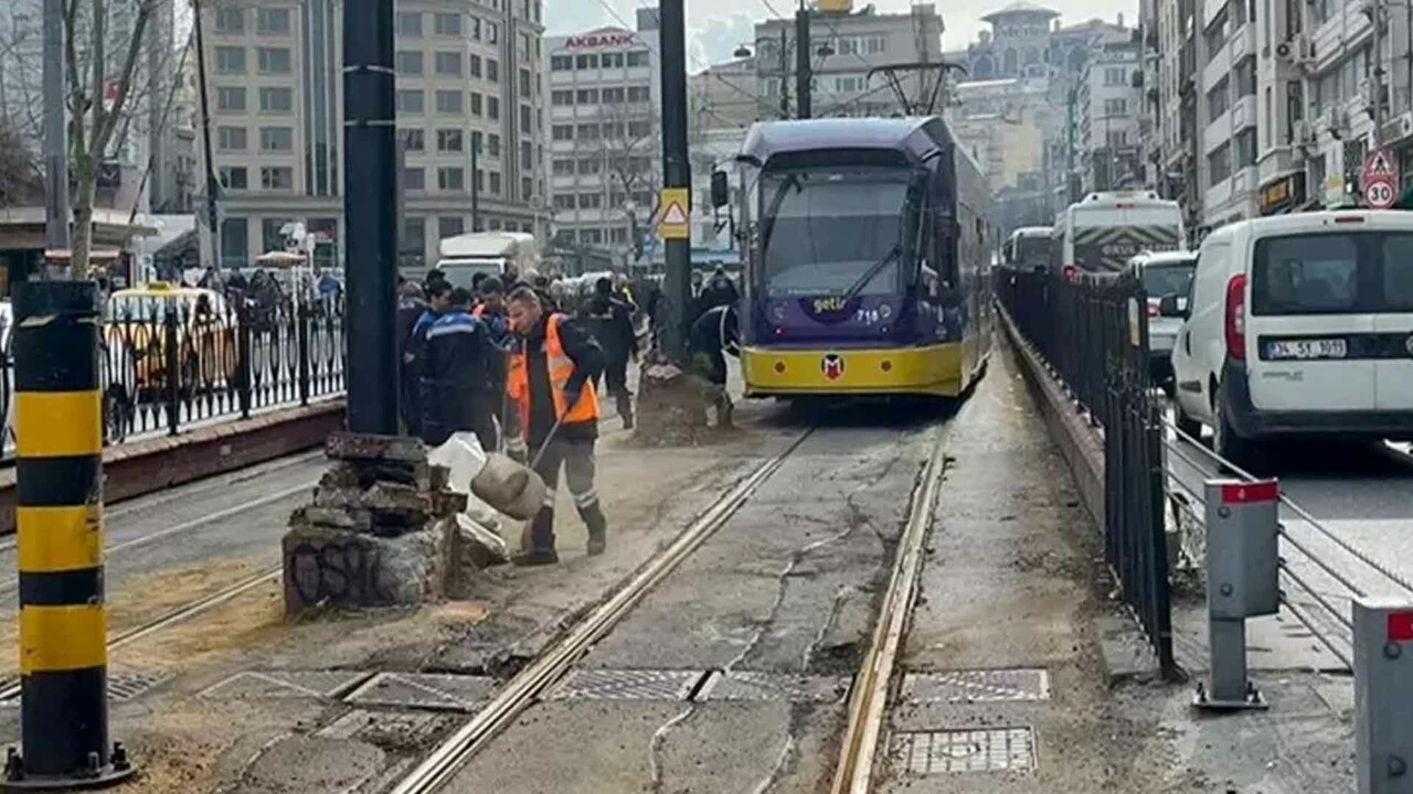 İstanbul&#039;da tramvay kazası