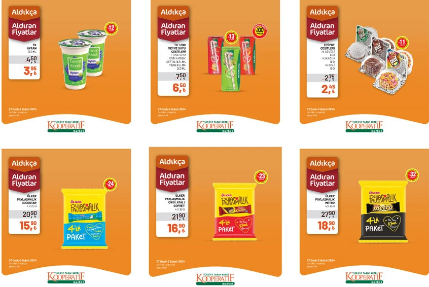 Tarım Kredi marketinde kampanya için son 3 gün! Çay, şeker, peynir, süt, sucuk, salam fiyatlarında büyük indirim...