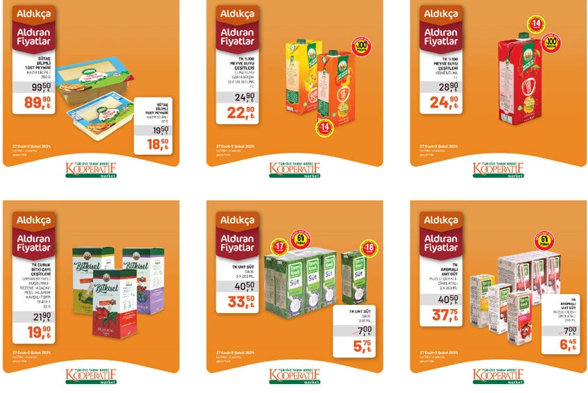 Tarım Kredi marketinde kampanya için son 3 gün! Çay, şeker, peynir, süt, sucuk, salam fiyatlarında büyük indirim...