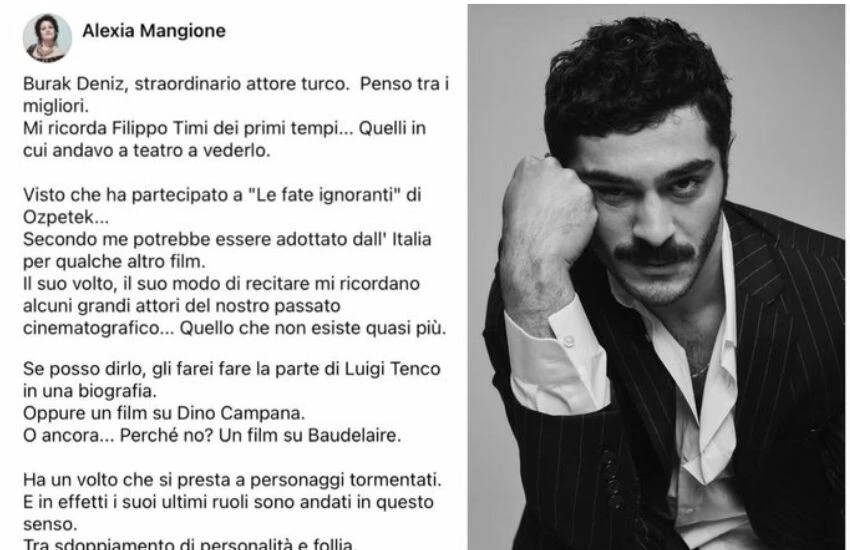 İtalyan yazar, Burak Deniz'i öve öve bitiremedi: Bence en iyiler arasında