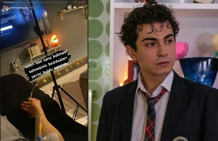 Kızılcık Şerbeti’nin Metehan’ı hastanelik oldu, esprisi kahkahaya boğdu