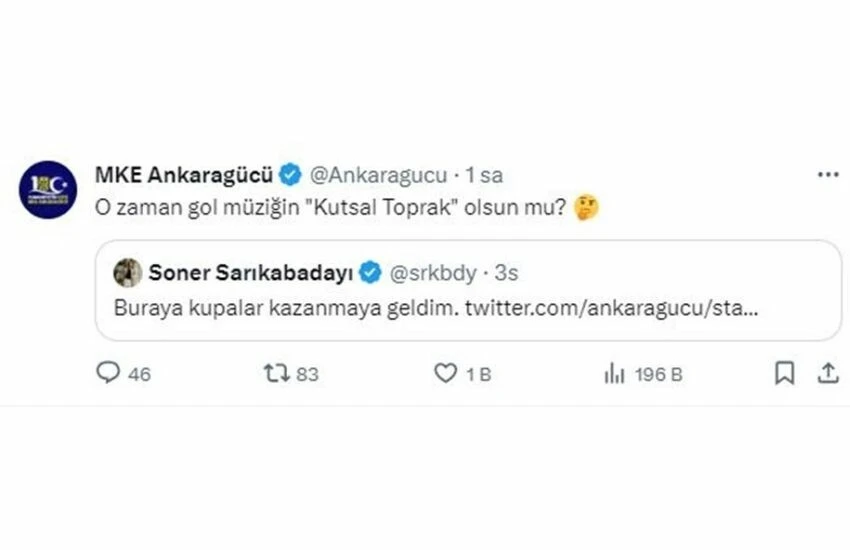 Ankaragücü ve ile Soner Sarıkabadayı arasında esprili Riccardo Saponara diyaloğu