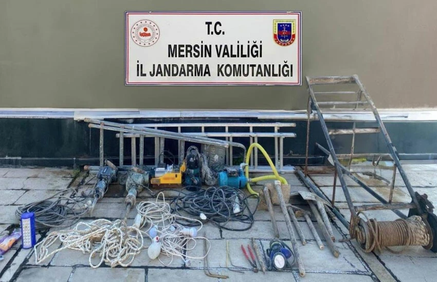 20 metrelik tünel kazan define avcılarına suçüstü: Gözaltılar var