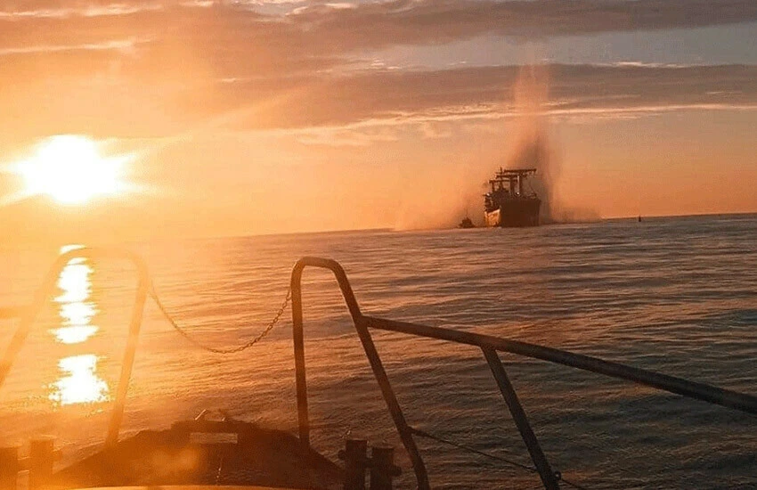 Karadeniz'de Rus savaş gemisinin imha görüntüleri ortaya çıktı - 2. Resim