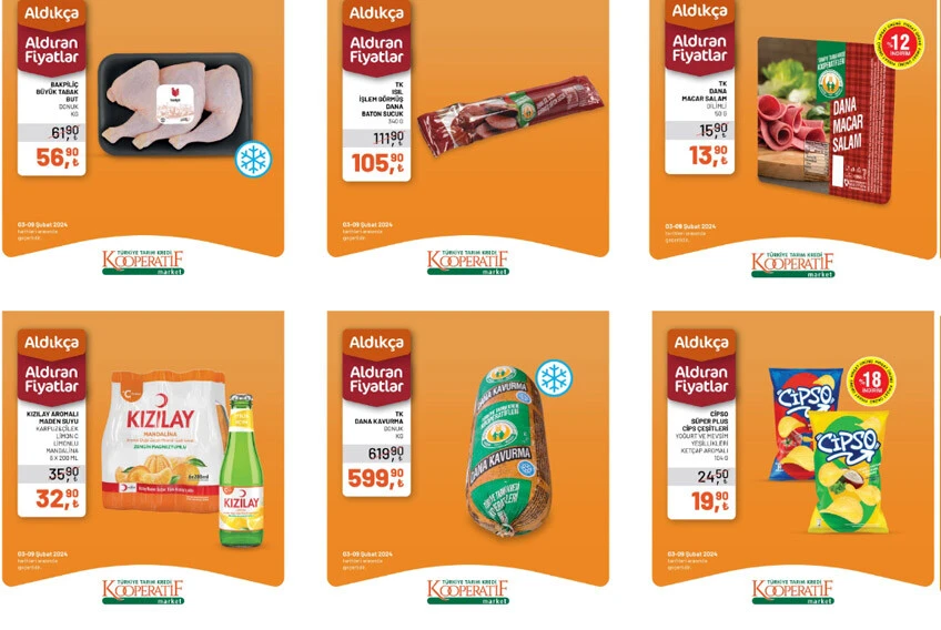 Tarım Kredi marketinde şubat ayına özel kampanya... Kıyma, tavuk, balık fiyatlarında büyük indirim!