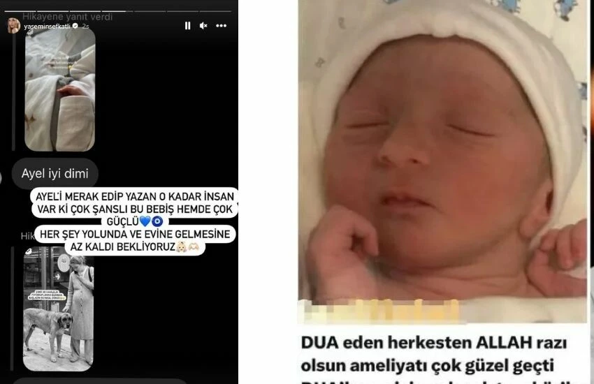 Yasemin Şefkatli, ameliyat olan bebeğinin son sağlık durumunu paylaştı