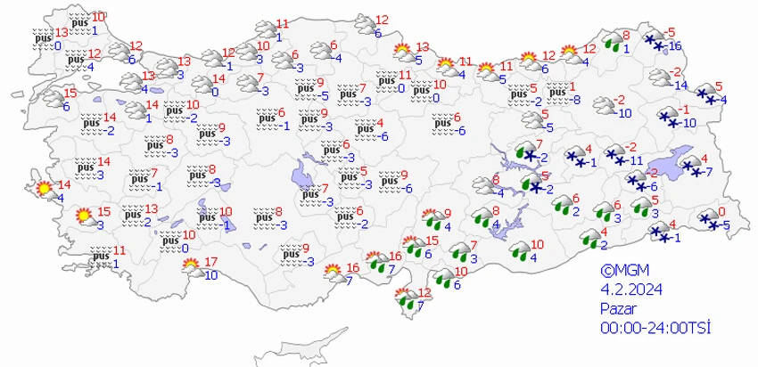 Meteoroloji duyurdu: 9 il için kar uyarısı! Bugün hava nasıl olacak? 4 Şubat 2024 hava il il durumu raporu... 