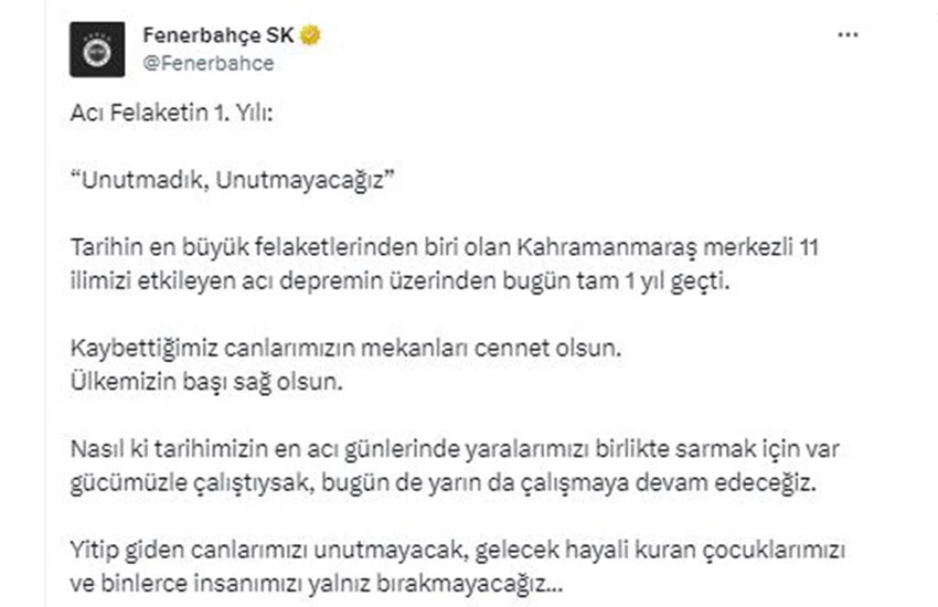 6 Şubat spor dünyasını da derinden sarstı! Deprem felaketi unutulmadı - 9. Resim