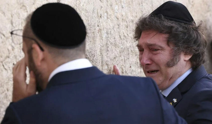 Arjantin Devlet Başkanı Milei, Ağlama Duvarı'nın hakkını verdi