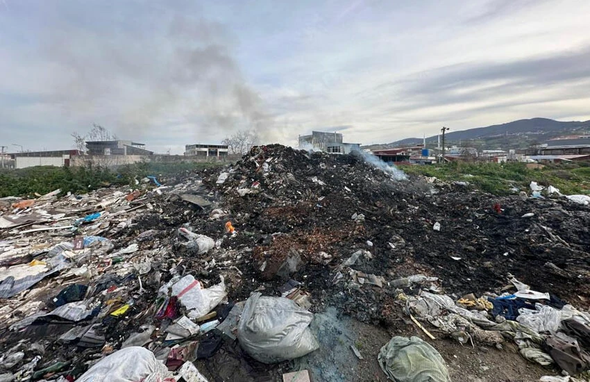 Gaz dolum tesisi yanında korkutan yangın!