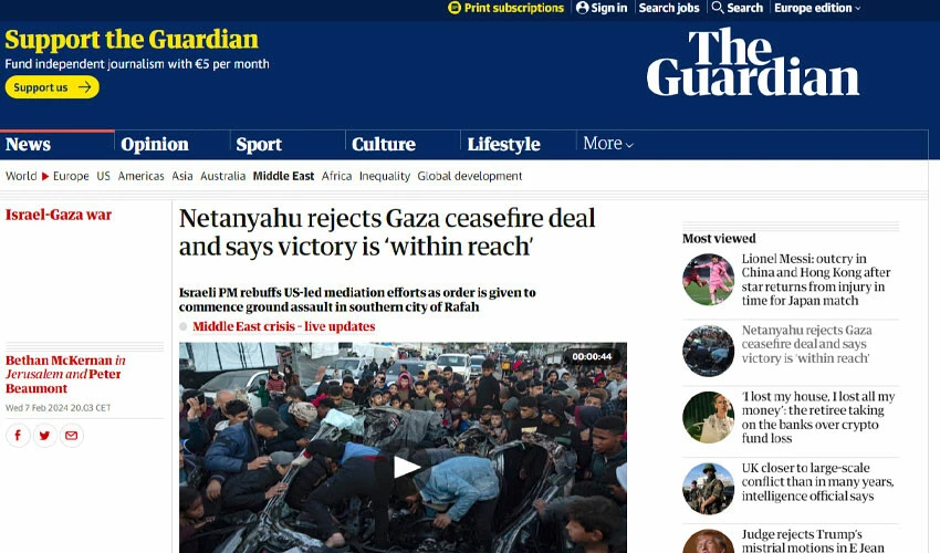 Netanyahu umutları boşa çıkardı! Ateşkes reddi dünya basınında