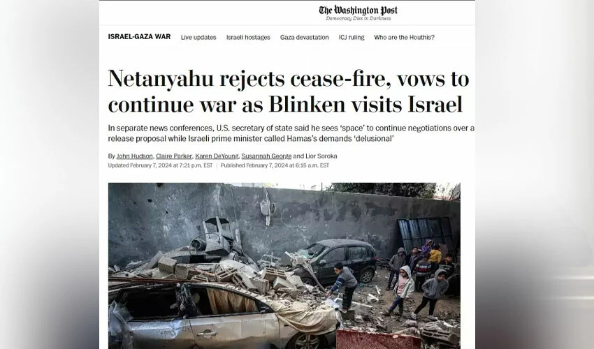 Netanyahu umutları boşa çıkardı! Ateşkes reddi dünya basınında