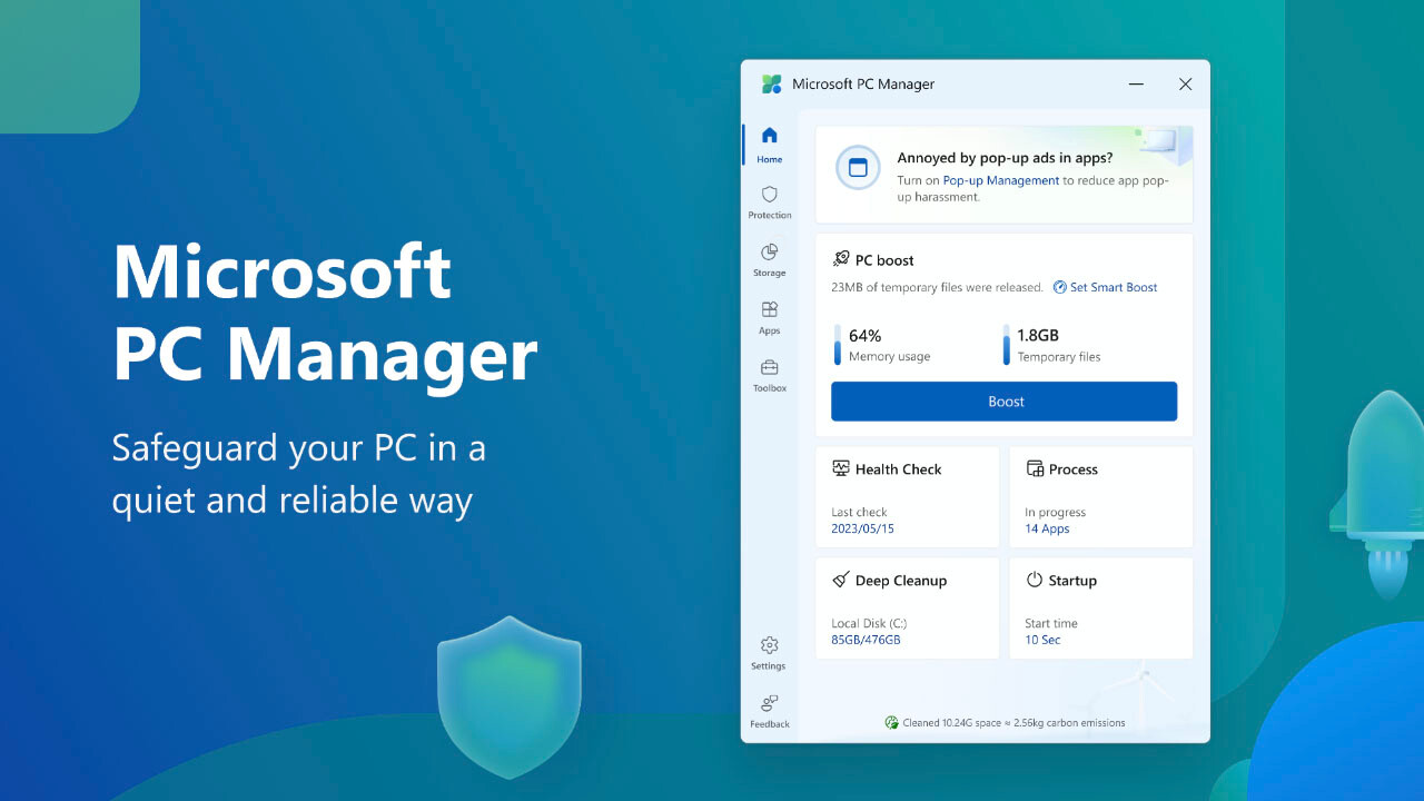 Windows bilgisayar hızlandırma programı &#039;Microsoft PC Manager&#039; kullanıma açıldı