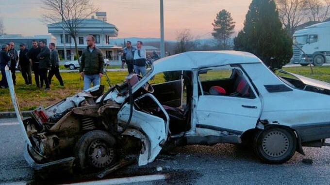 Samsun'da feci kaza! 1 ölü, 5 yaralı