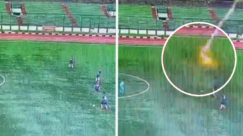 Sahada trajik ölüm! Yıldırım çarpan futbolcu hayatını kaybetti - 1. Resim