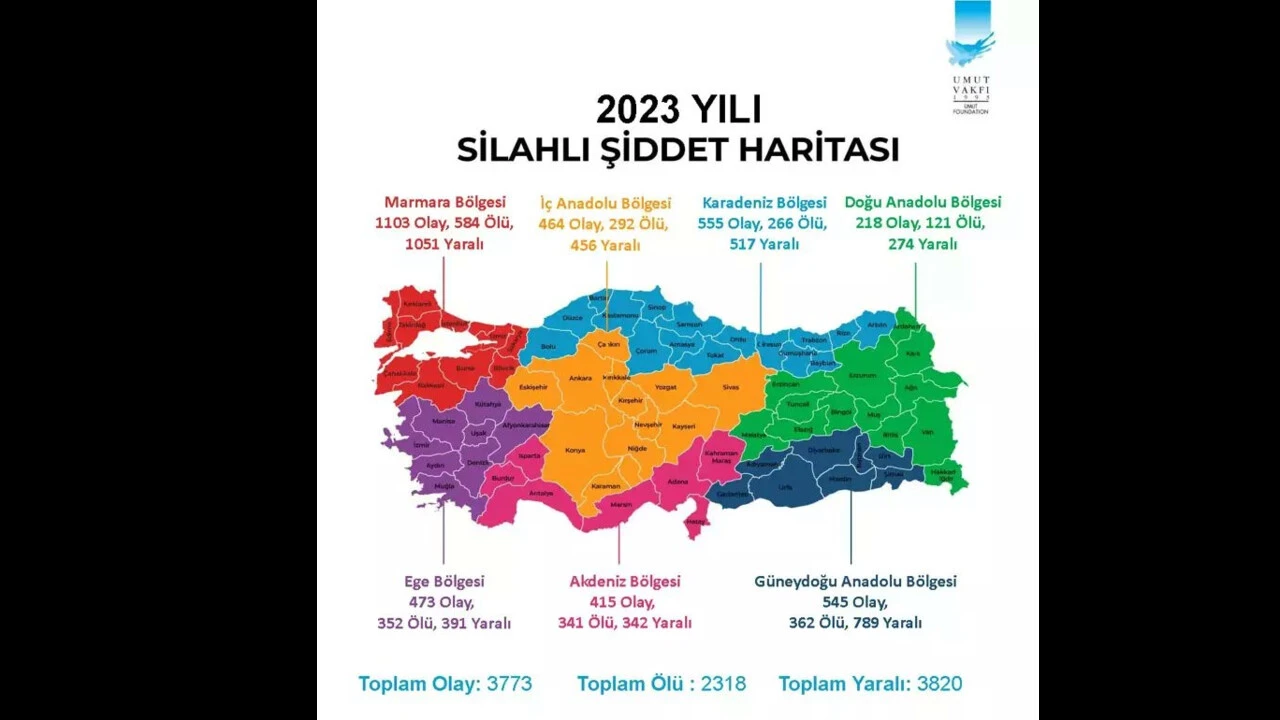 Türkiye'nin şiddet haritası... En çok vaka İstanbul'da! Son sırada yer alan şehir ise... - 2. Resim