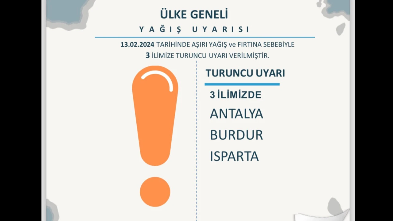 Bakan Yerlikaya uyardı! 3 il için turuncu alarm