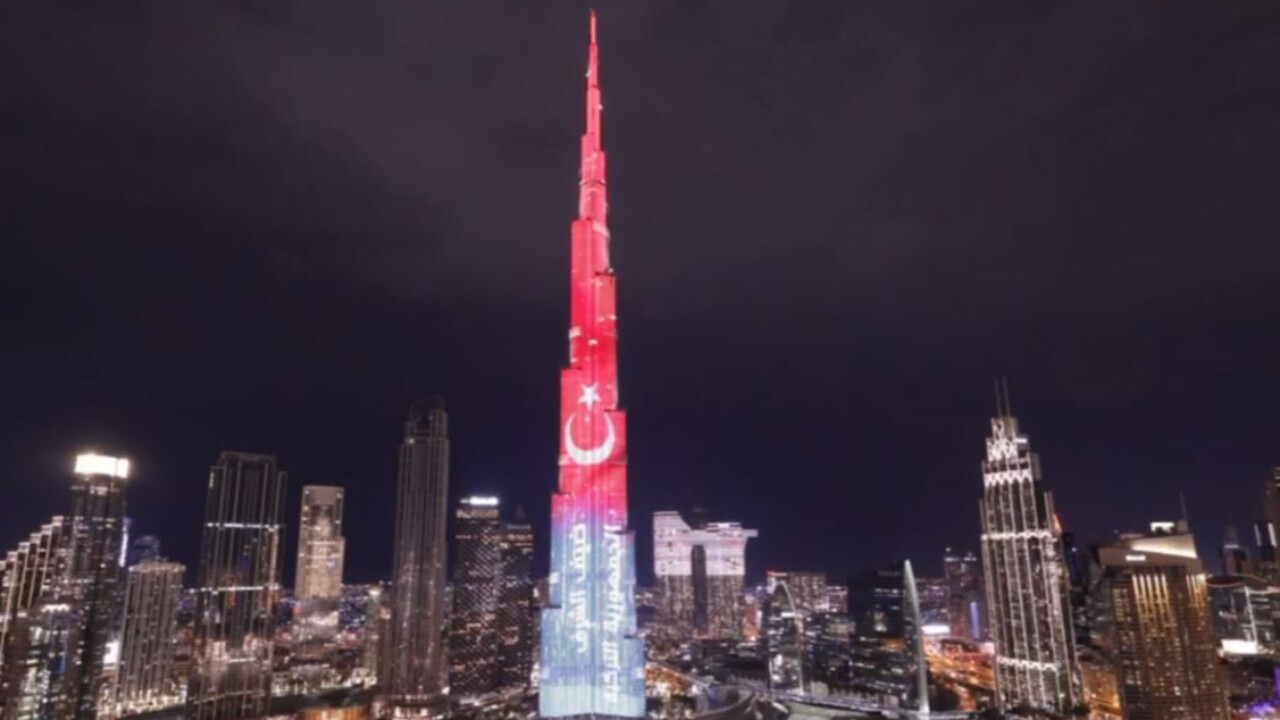 Cumhurbaşkanı Erdoğan ziyaret edecek! Burj Khalifa'ya Türk bayrağı