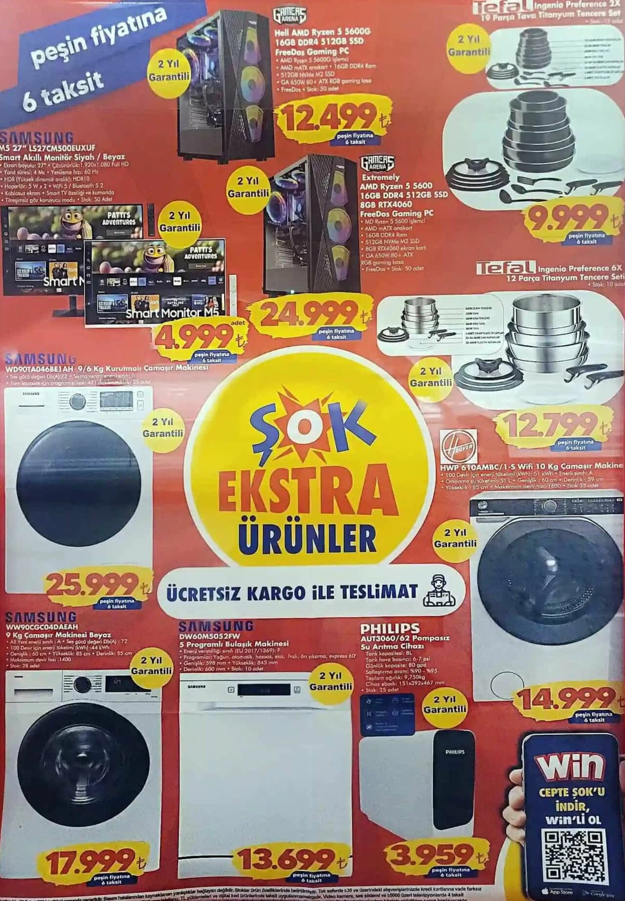 ŞOK'tan müşterilerini şok edecek indirimler! 14 Şubat ŞOK marketlerde beyaz eşya yağmuru - 2. Resim