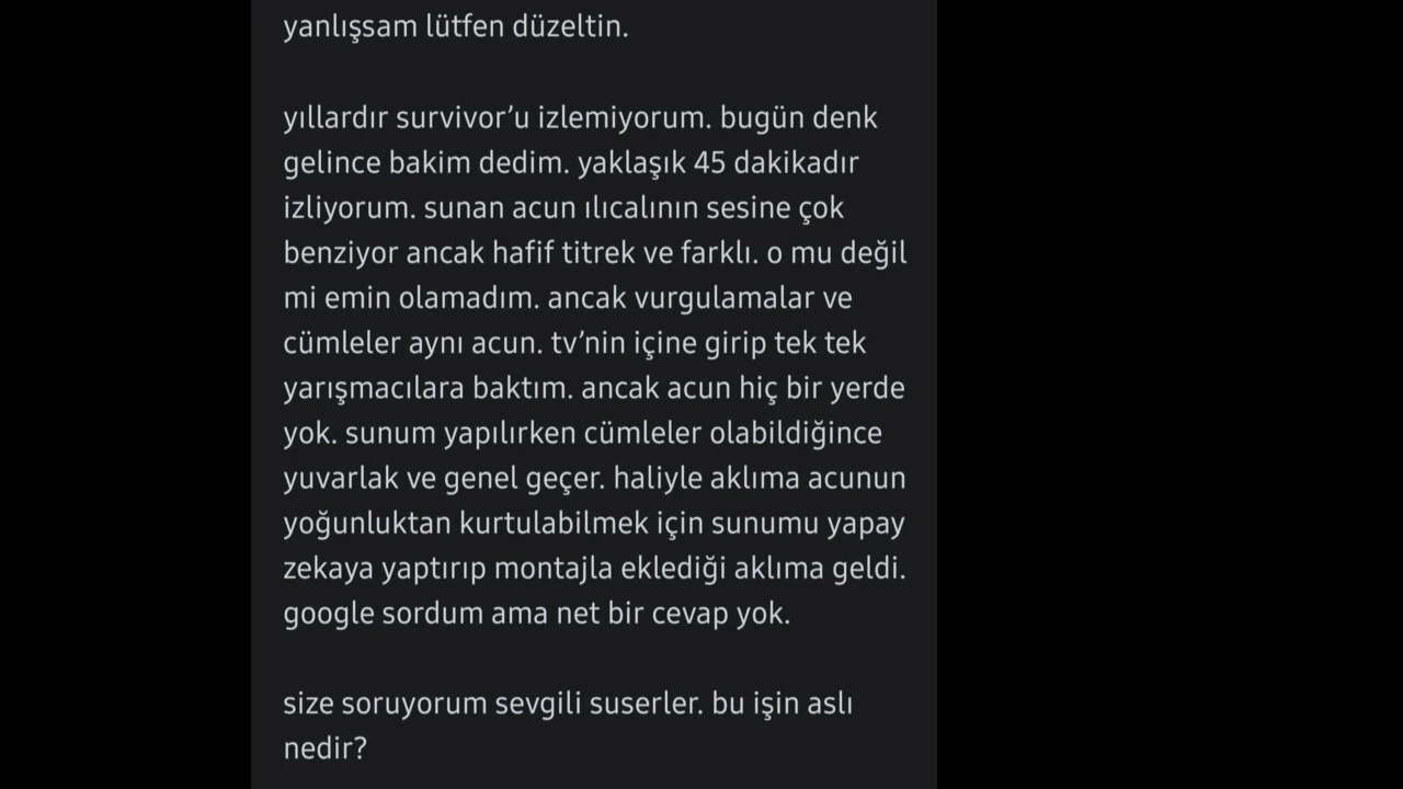 Acun Ilıcalı'nın Survivor'daki ilginç tavırları dikkat çekti! Sosyal medyayı sallayan yapay zeka iddiası