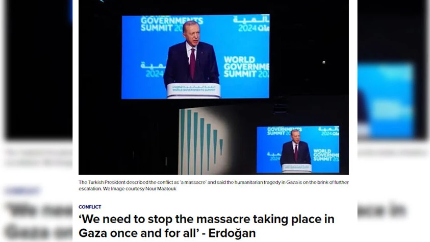 Erdoğan'ın Gazze sözleri dış basın manşetlerinde: Çözümün vazgeçilmezi Filistin devleti - 1. Resim