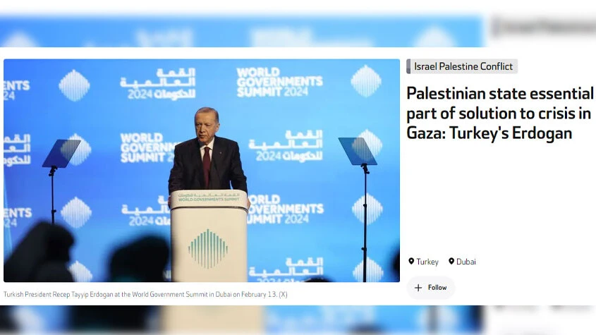 Erdoğan'ın Gazze sözleri dış basın manşetlerinde: Çözümün vazgeçilmezi Filistin devleti - 4. Resim