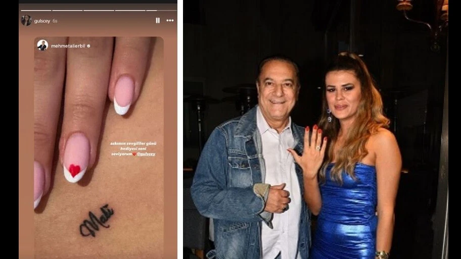 Gülseren Ceylan'ın Sevgililer Günü hediyesi Mehmet Ali Erbil'i mest etti