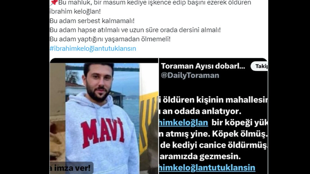 Kediyi ayağıyla ezerek öldürdü, herkes hep bir ağızdan bağırdı... İbrahim Keloğlan tutuklansın, katil istemiyoruz... - 12. Resim