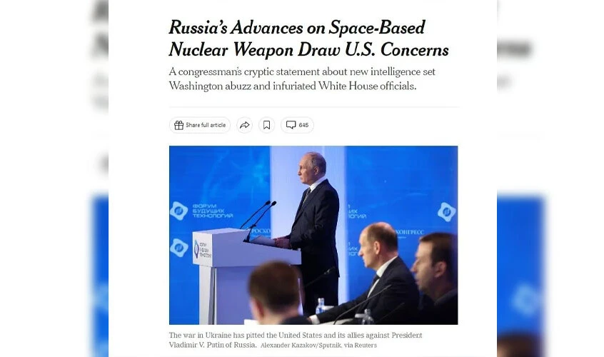Dünya gündemine bomba gibi oturan iddia: Putin uzaya nükleer silah mı yerleştirecek? - 2. Resim