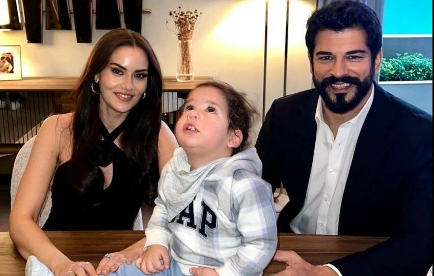 Fahriye Evcen oğlunu sete götürdü! Kerem'in kime benzediği tartışma konusu oldu