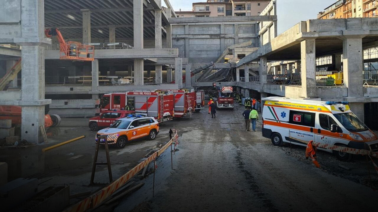 İtalya&#039;da inşaat halindeki yapı çöktü: 2 ölü