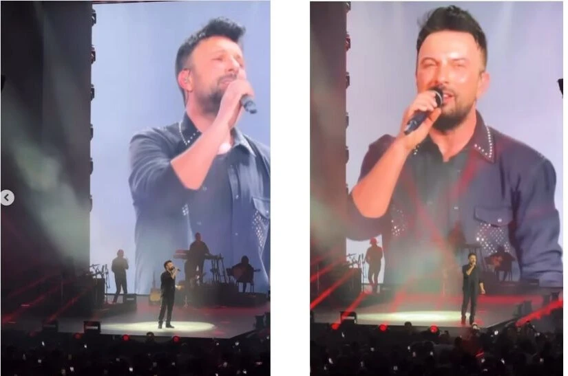 Konserdeki görüntüleri dikkat çekti! Tarkan'ın da akıma uyduğu ortaya çıktı