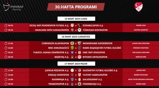 Son dakika! Süper Lig'de derbi tarihleri belli oldu - 4. Resim