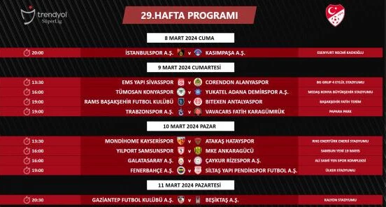 Son dakika! Süper Lig'de derbi tarihleri belli oldu - 3. Resim