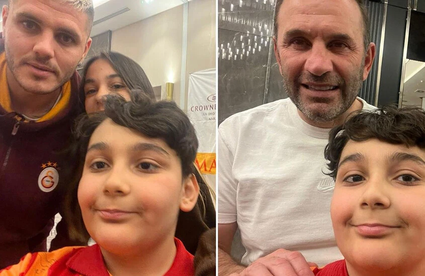 11 yaşındaki Murat'ın hayali gerçek oldu: Mauro Icardi ile buluştu - 1. Resim