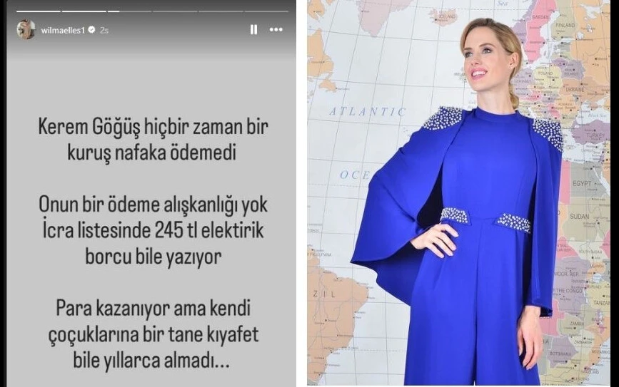 Eski eşiyle mahkemelik olan Wilma Elles küplere bindi, her şeyi anlattı