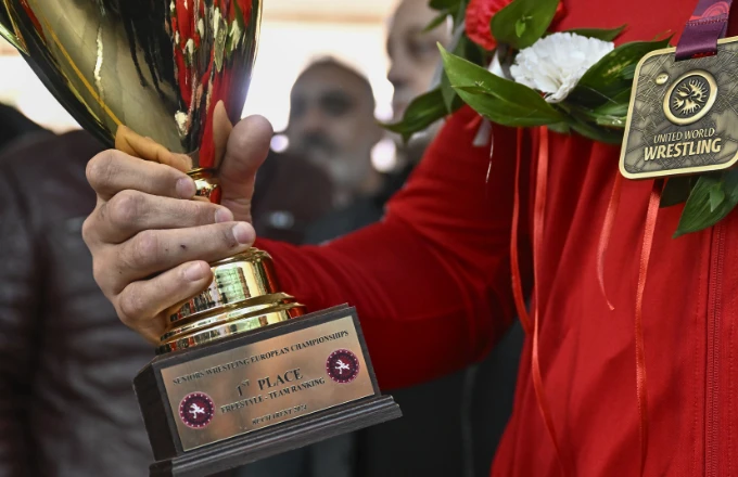 Güreş Milli Takımı, Ankara'da coşkuyla karşılandı